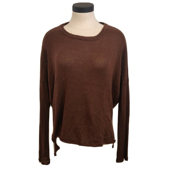 Wooden Ships Sweaters - Wooden Ships Paola Buendia Women's Sweater Brown Size S / M Long Sleeve.